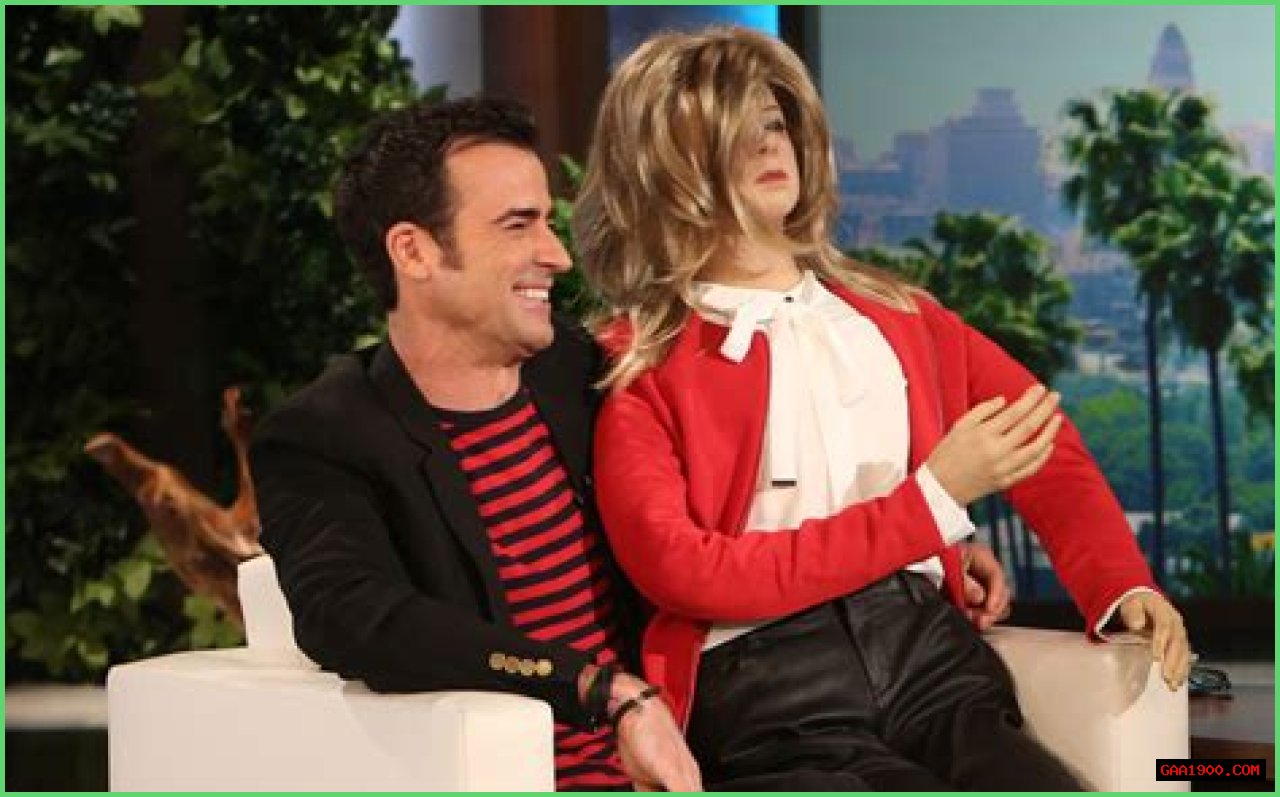 Justin Theroux Gets Life-Size Doll of Jen Aniston From Ellen DeGeneres